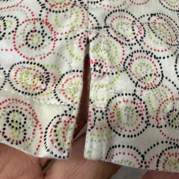 Slazenger Women's Sz 10 Golf Skirt Skort White Geometric Circles Print - Picture 5 of 11